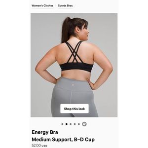 Lululemon Energy Bra - Medium Support